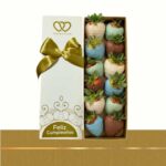 Caja de fresas infantil azul